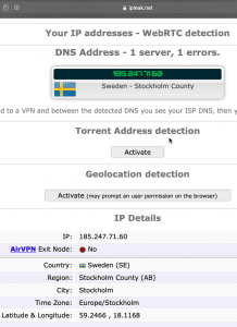 IPLeak.net-showing-location-as-sweden-after-connecting-to-nordvpn-sweden-server