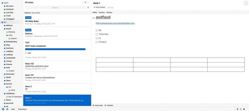 Standard-notes-interface-showing-tags-pinned-tables